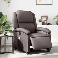 Massagesessel Elektrisch Echtleder Dunkelbraun Relaxsessel Mit Shiatsu Funktion