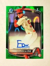 Elian De Bowman Chrome 2025 Green Lava Refractor /99 Auto