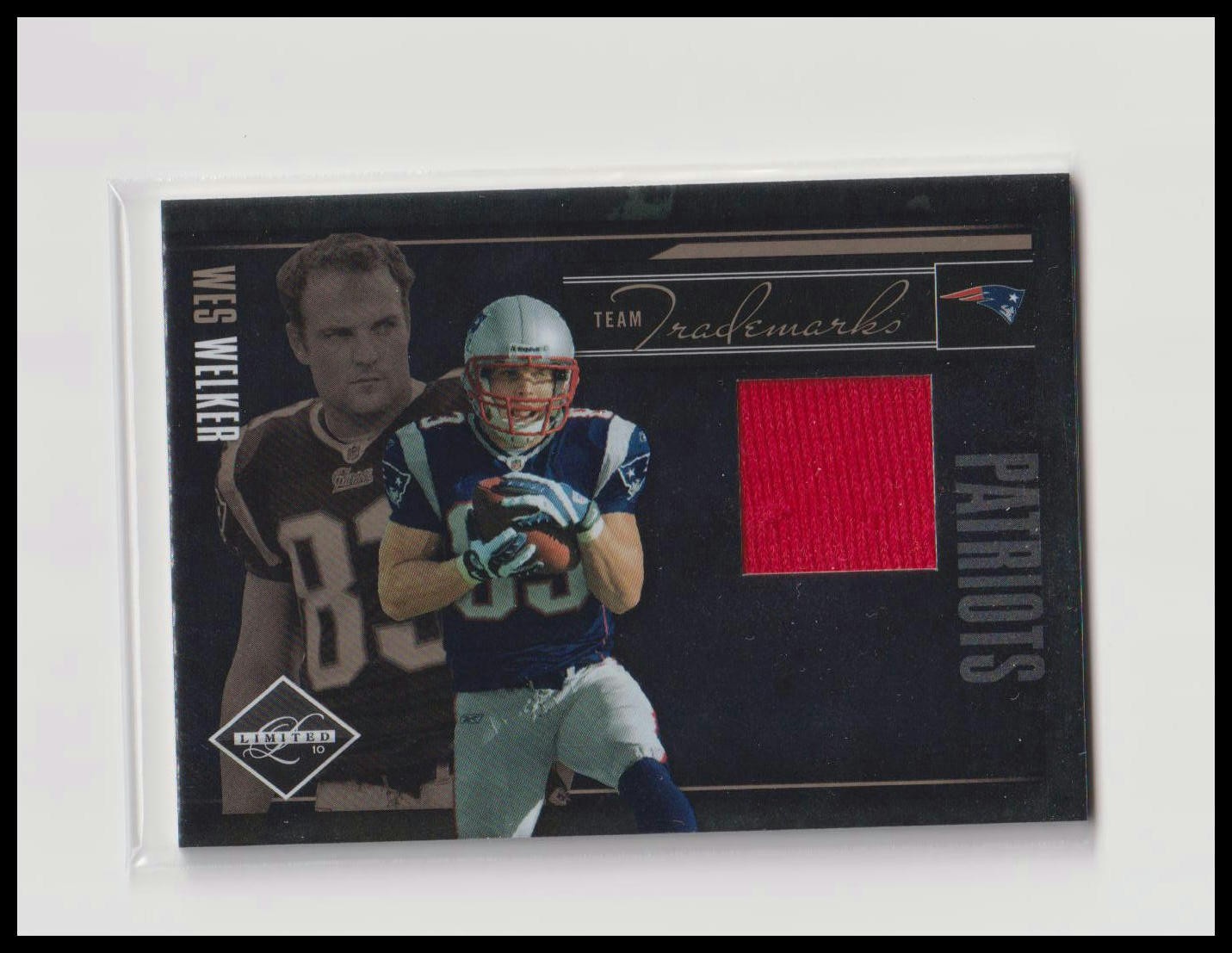2010 Limited Wes Welker New England Patriots Game Used Jersey /100
