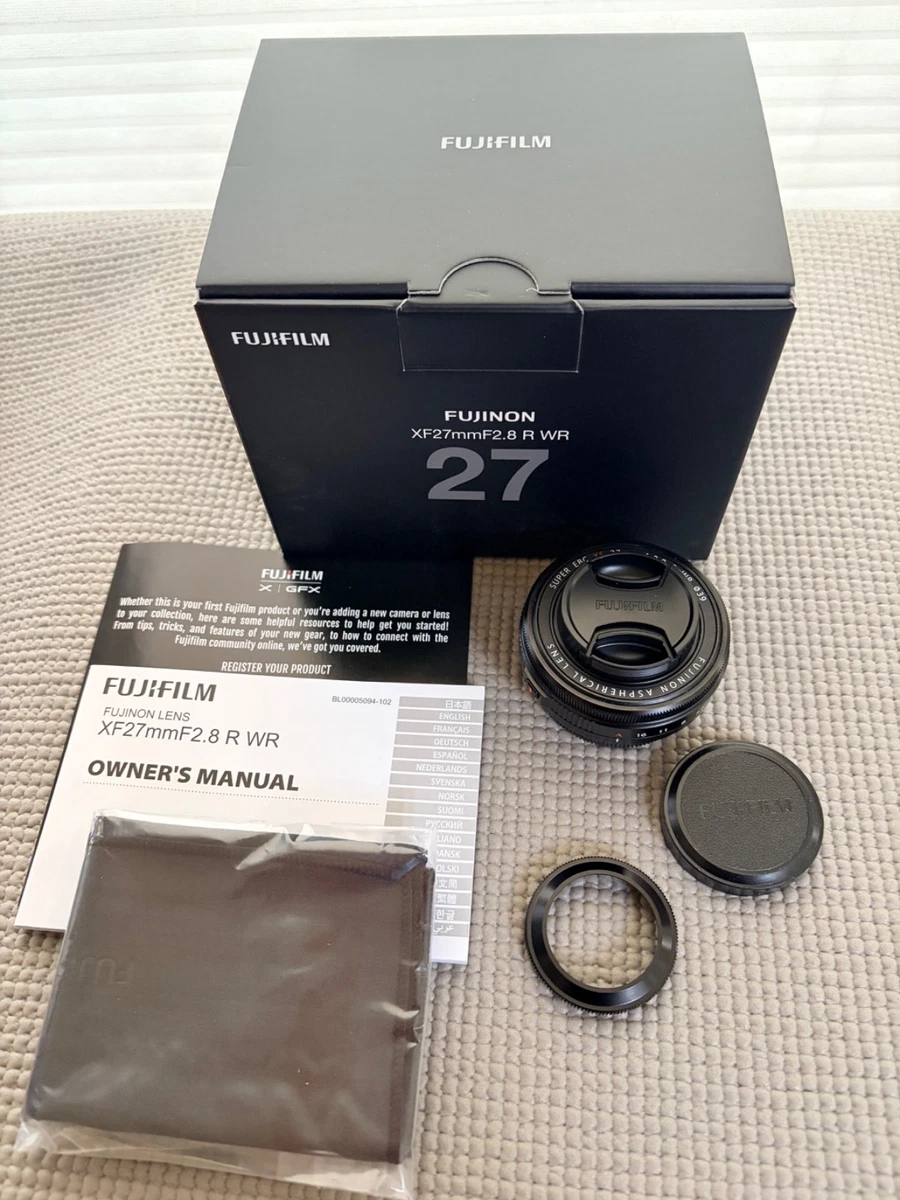 FUJIFILM FUJINON XF27mmF2.8 R WR 箱 Fujifilm f/2.8 Camera Lenses 27mm Focal for sale - eBay