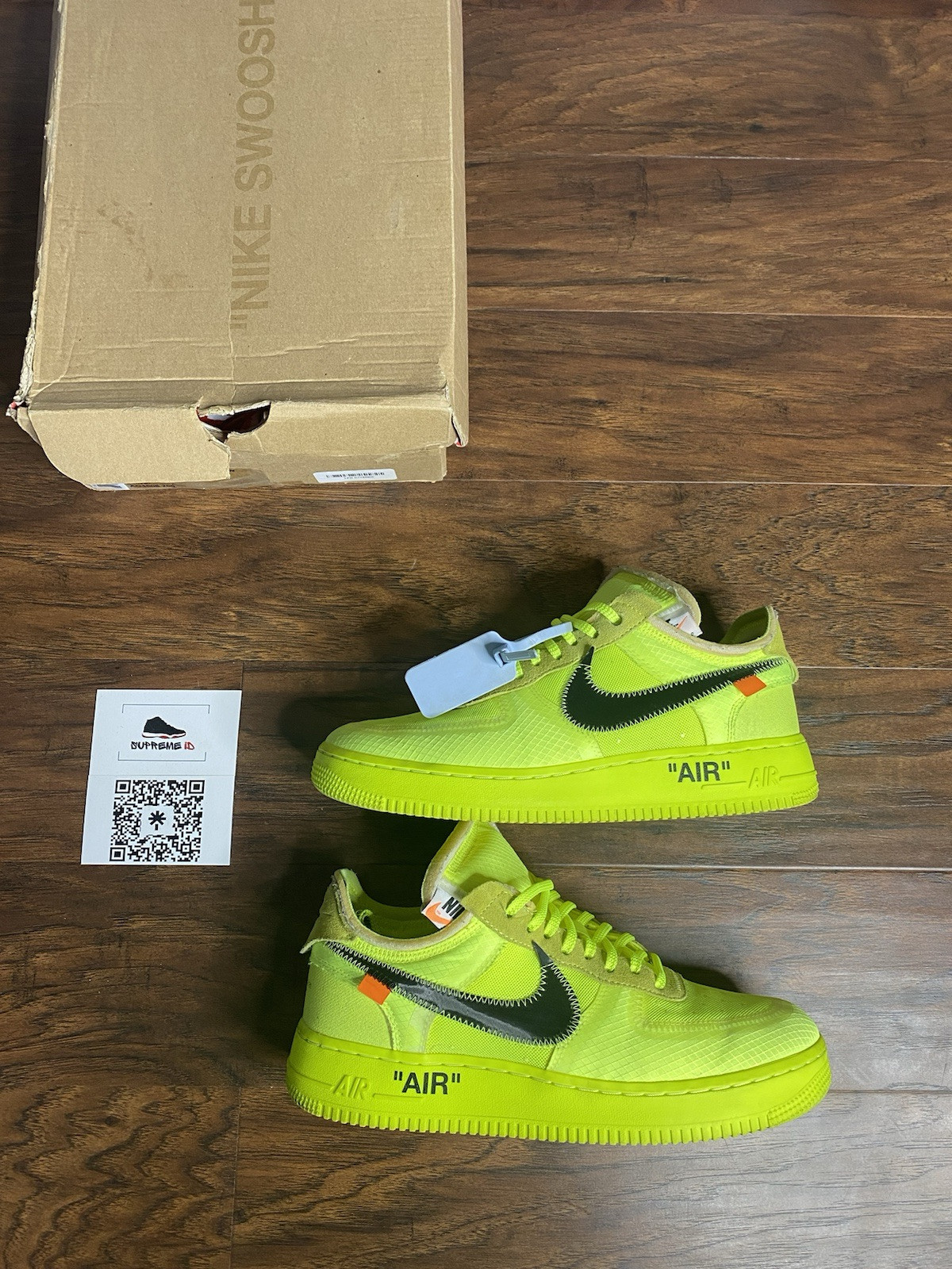 OFF WHITE X NIKE Taglia 8 5 Nike Off White x Air Force 1 Low Volt