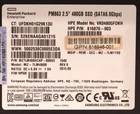 HPE VK0480GFDKH PM863 480GB 2.5" 6Gb/s RI SATA SSD P/N:816946-001 Tested