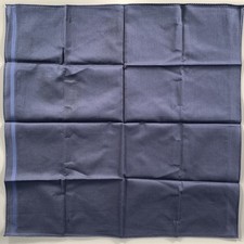 BURBERRY Navy Stripe Cotton Pocket Square