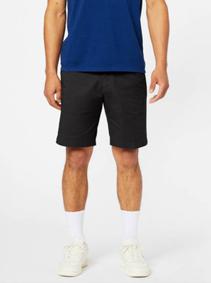 Dockers Men Ultimate Supreme Flex Stretch Solid Shorts Black  Size 33X9.5