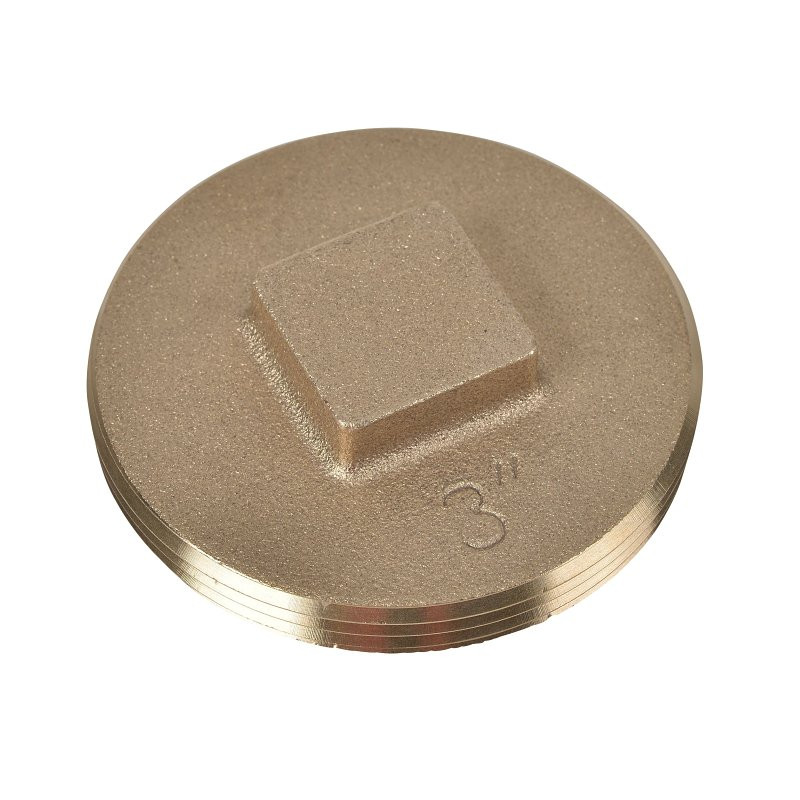 Oatey #42372 3" Brass Raised Plug