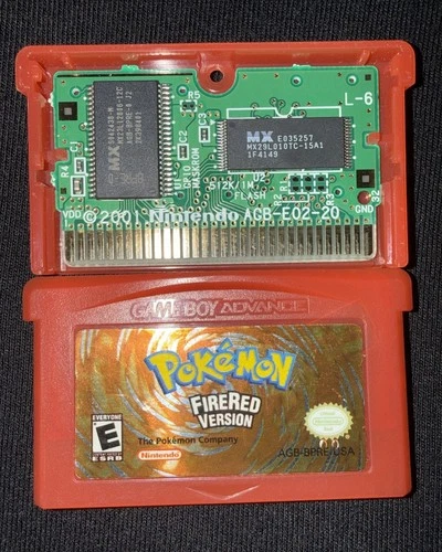 Pokemon FireRed Version (Game Boy Advance, 2004) GBA Authentic Tested Saves