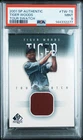 2001 Upper Deck SP Authentic Golf Tour Swatch Tiger Woods Shirt Card PSA 9 Mint