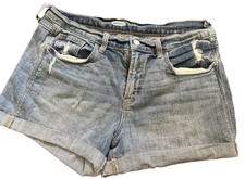OLD NAVY Women's BOYFRIEND 3" inseam Roll-Cuff Jean Shorts Sz.8