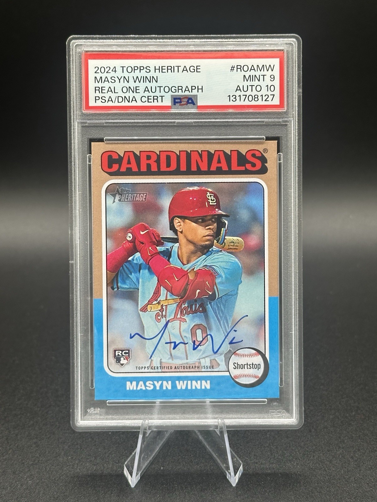 Masyn Winn 2024 Topps Heritage #ROA-MW Real One Autographs Price