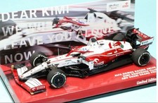 Custom 1/43 Alfa Romeo Abu Dhabi GP Raikkonen Retirement F1 Collectables 17+