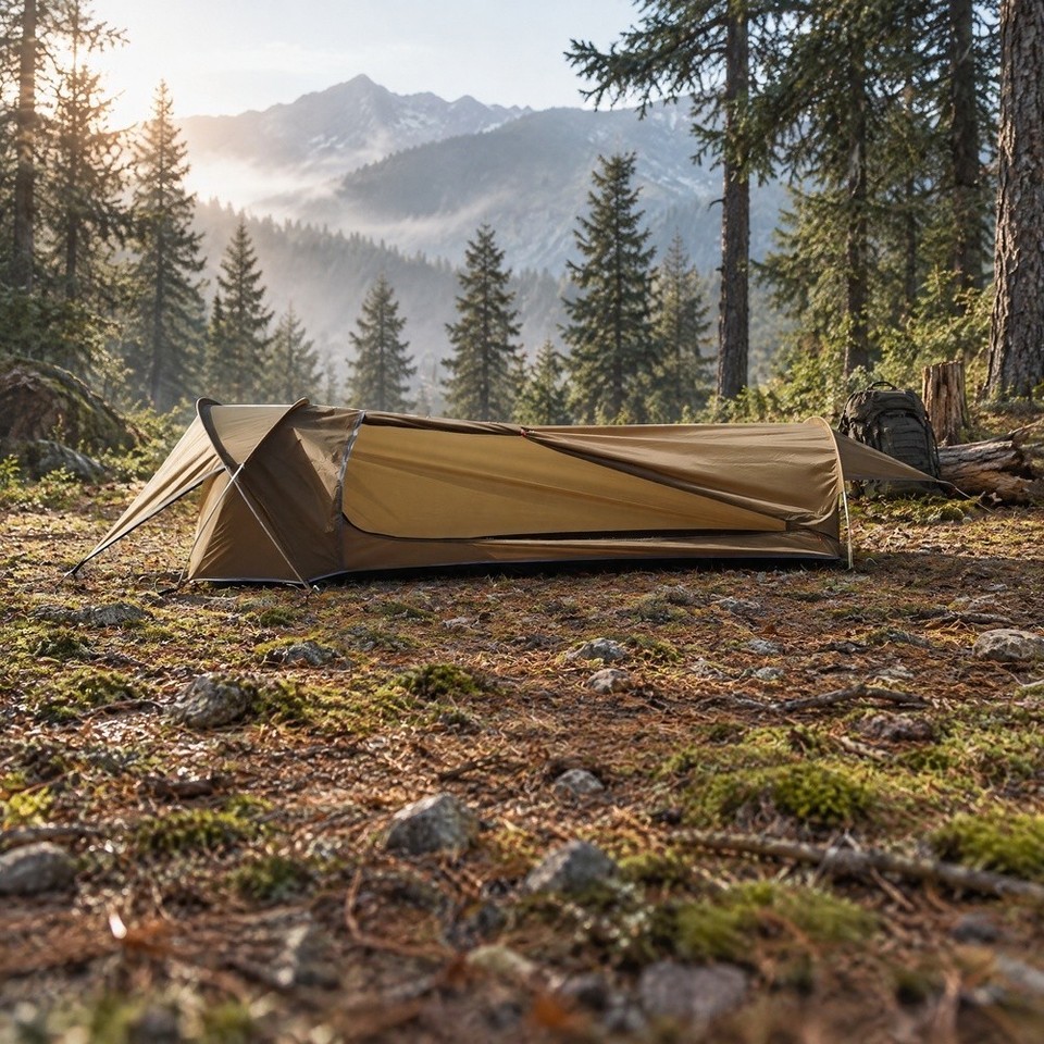 Sleeping Bag Tent for Solo Campers Quick Setup Compact Pack Size ...