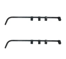 30" Black Straight Mud Flap Hanger Mounting Bracket Bar for Semi Trucks 0.640"