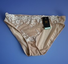 Wacoal EMBRACE Lace Lg Embroidered Floral Mesh Sheer HI-CUT BRIEF PANTY