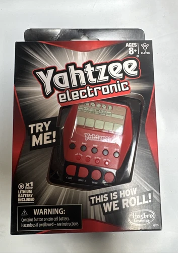 Hasbro Yahtzee Handheld Digital Game - A2125 - NEW- Factory Sealed