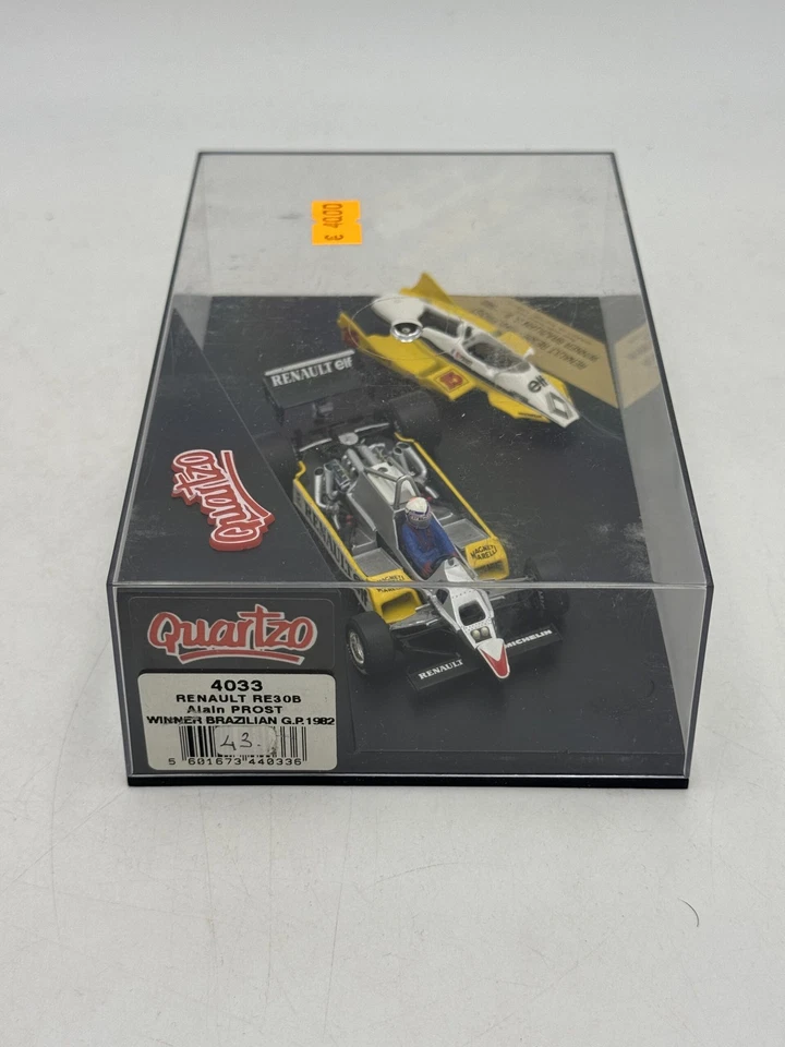 DIE CAST 1/43 " RENAULT RE30B ALAIN PROST - WINNER BRASILIAN G.P. 1982 "  VIT... - Immagine 3 di 3