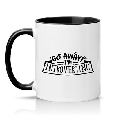 Go Away Im Introvertierend Unisex 11 Unzen Keramiktasse Sarkastisch Introvertiert Humor Geschenk