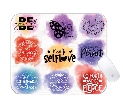 Self Love Inspirational Quotes Desk Mat Positive Motivation Office Gaming Pad