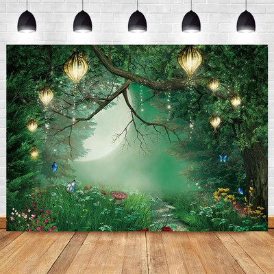 Enchanted Forest Photography Backdrop for Children s Parties and Events