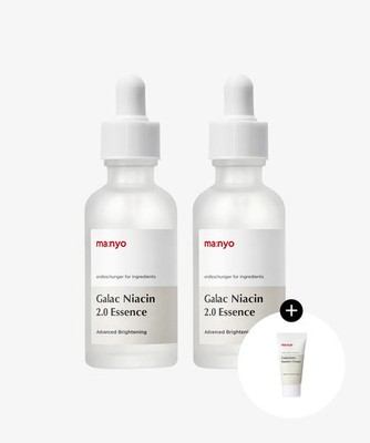 Manyo Galac Niacin 2.0 Essence 50ml x 2 Set + Galactomy Essence Cream 15ml Gift