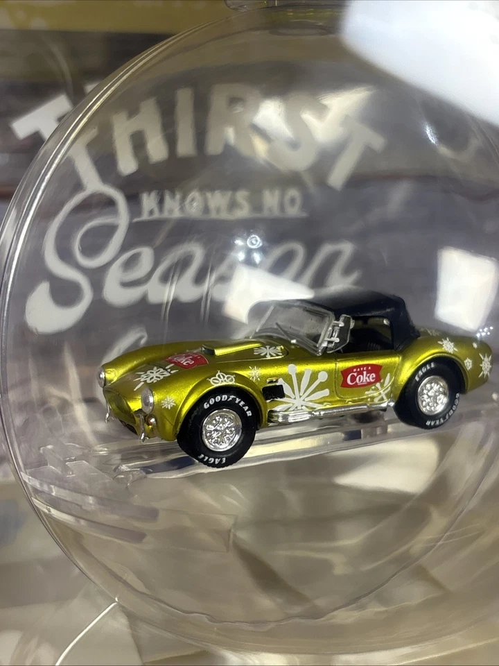 New 2025 M2 Machines Coca-cola Christmas Ornament 1965 Ford Shelby Cobra - Image 2 of 3