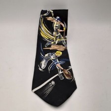 Baseball Players in Action -Neck Tie/American Sports-Black/Pitching,Batting USA