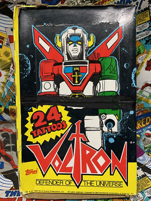 Voltron Tattoos Open Box 36 Sealed Packs