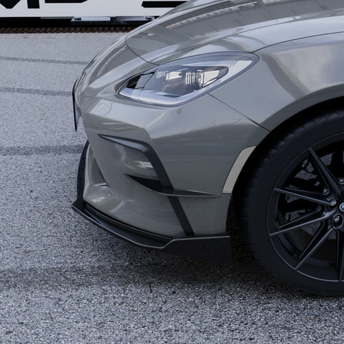 For Toyota GR86 22-25 Pair Black Front Bumper Side Vent Fin Trim Canard Splitter - Picture 4 of 8