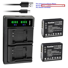 Kastar Battery LTD2 Charger for Panasonic CGA-S007  Panasonic LUMIX DMC-TZ2A
