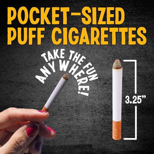 Gefälschte Puff Zigaretten, die Rauch blasen - 2er Pack - 3,25 Zoll realistische künstliche Zigaretten - Bild 4 von 6