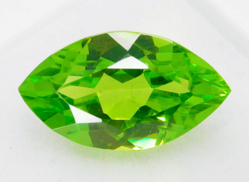 Green PERIDOT Natural MARQUISE CUT Faceted CERTIFIED Amazing Gemstone 10.35 Ct - Picture 7 of 8