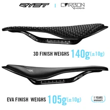 3D Printed Carbon Bicycle Saddle Ultralight 135mm for MTB Gravel Road Bike Seat