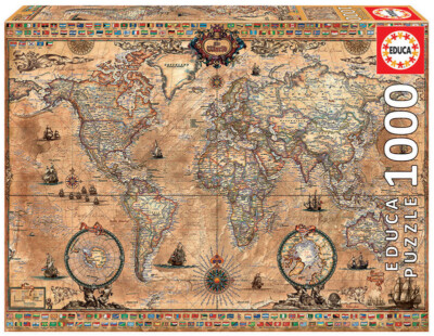 Educa Puzzle 15159 - Antike Weltkarte - 1000 Teile