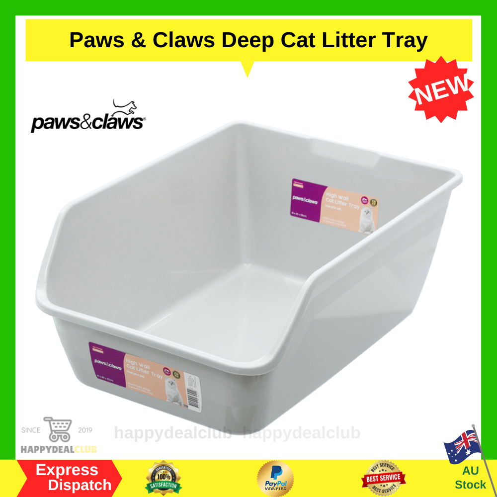 Deep Cat Litter Tray Large High Toilet Wall Pet Raised Box Randomly