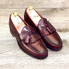 * NIB * $325 Allen Edmonds ENFIELD 10 C  (also fits 9.5 E ) Burgundy * new Trees — photo 9