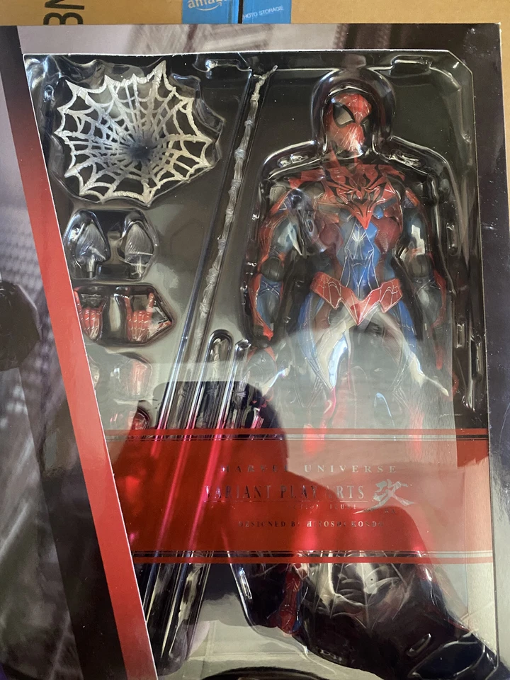 *CAJA DAÑADA* Figura de acción Spider-Man variante de Hitoshi Kondo Play Arts Kai Foto 3 de 3