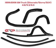 Black Silicone Radiator Hose Kit For 99-06 GM Truck(Silverado/Sierra)4.8/5.3/6.0