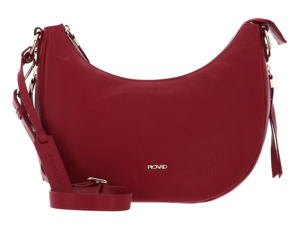 Picard Java Cross Bag UmhäNgetasche Schultertasche Tasche Lipstick Dunkelrot Neu-image