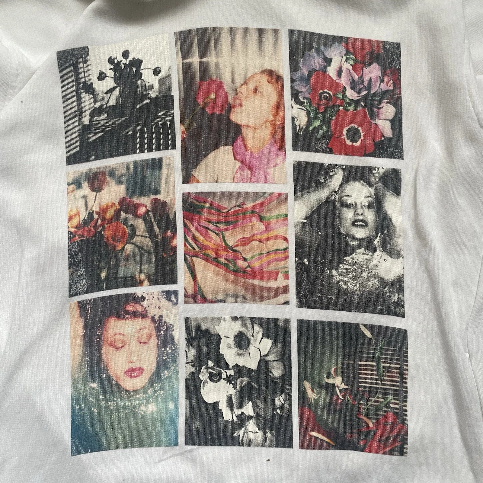 Felpa con cappuccio Kenzo x Antonio Lopez SS17 RTW stampa pullover