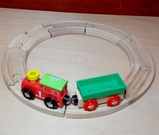 Brio wooden train track with Bridge, train track, road, odd train etc.