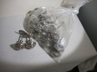 Lot of 18 Drawer Cabinet Door Pulls Knobs Silver Brushed Nickel Round — photo 3