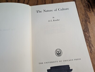 The Nature of Culture 1952 | eBay