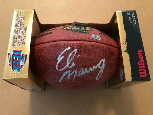 ELI MANNING SIGNED SUPER BOWL XLII  GAME BALL AUTHENTICATED IN ORIGINAL PACKAGE!