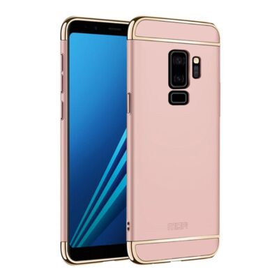 Handy Hülle Schutz Case für Samsung Galaxy S9 Plus Bumper 3 in 1 Cover Rose Gold