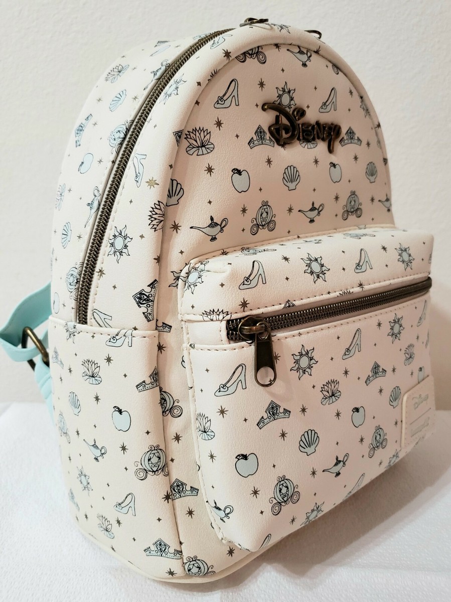 New Loungefly Disney Princess Icons Mini Backpack Ariel  display picture 1