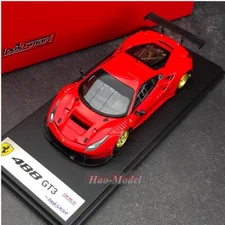 Looksmart 1:43 Ferrari 488 GT3 Racing Resin Diecast Model Car Display Gifts Red