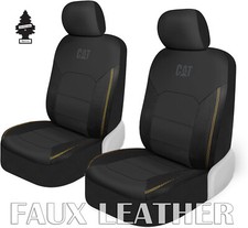 Caterpillar Car Truck Seat Covers For Front Seats Set Faux Leather For Kia Caterpillar Car Truck Seat Covers For Front Seats Set Faux Leather For Kia