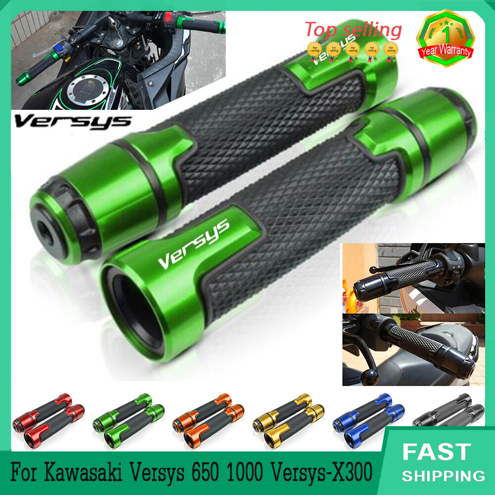 Manopole Gel Per Kawasaki Versys 650, 1000, X300 (2008-2022) - Antiscivolo Con Bar End In Alluminio, Colore Oro - Foto 3