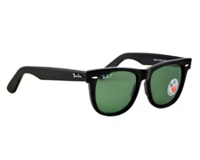 Ray-Ban Sunglasses RB2140 Original Wayfarer Clasic Black Frame Green Lens 54mm