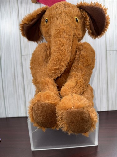 Victorian Plush Poly Mohair Elephant With Hat “Butterscotch” Original Handsmade - Picture 13 of 13