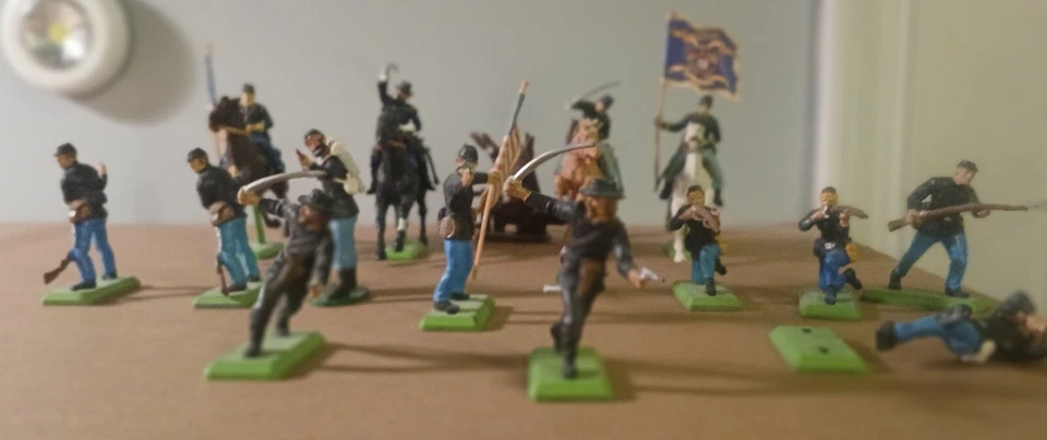 De colección 1971 British Civil War Union/Soldados de las Guerras de los Indios de Estados Unidos Foto 2 de 4